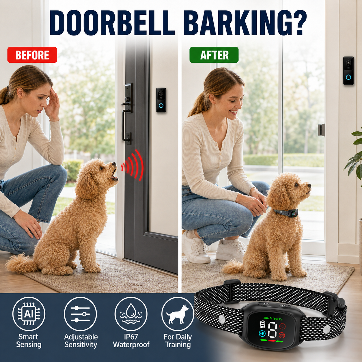 Smart anti-false triggering bark detection system