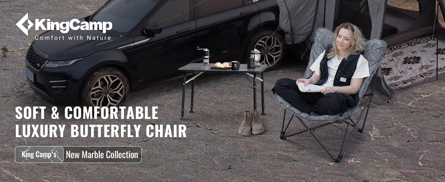 KingCamp Butterfly Padded Camp Chair