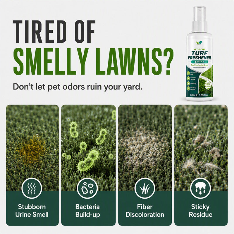 Common artificial turf odor and cleaning problems