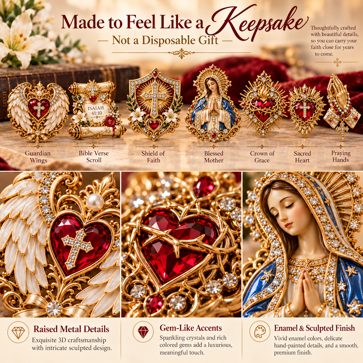 Premium Faith Keepsake Details