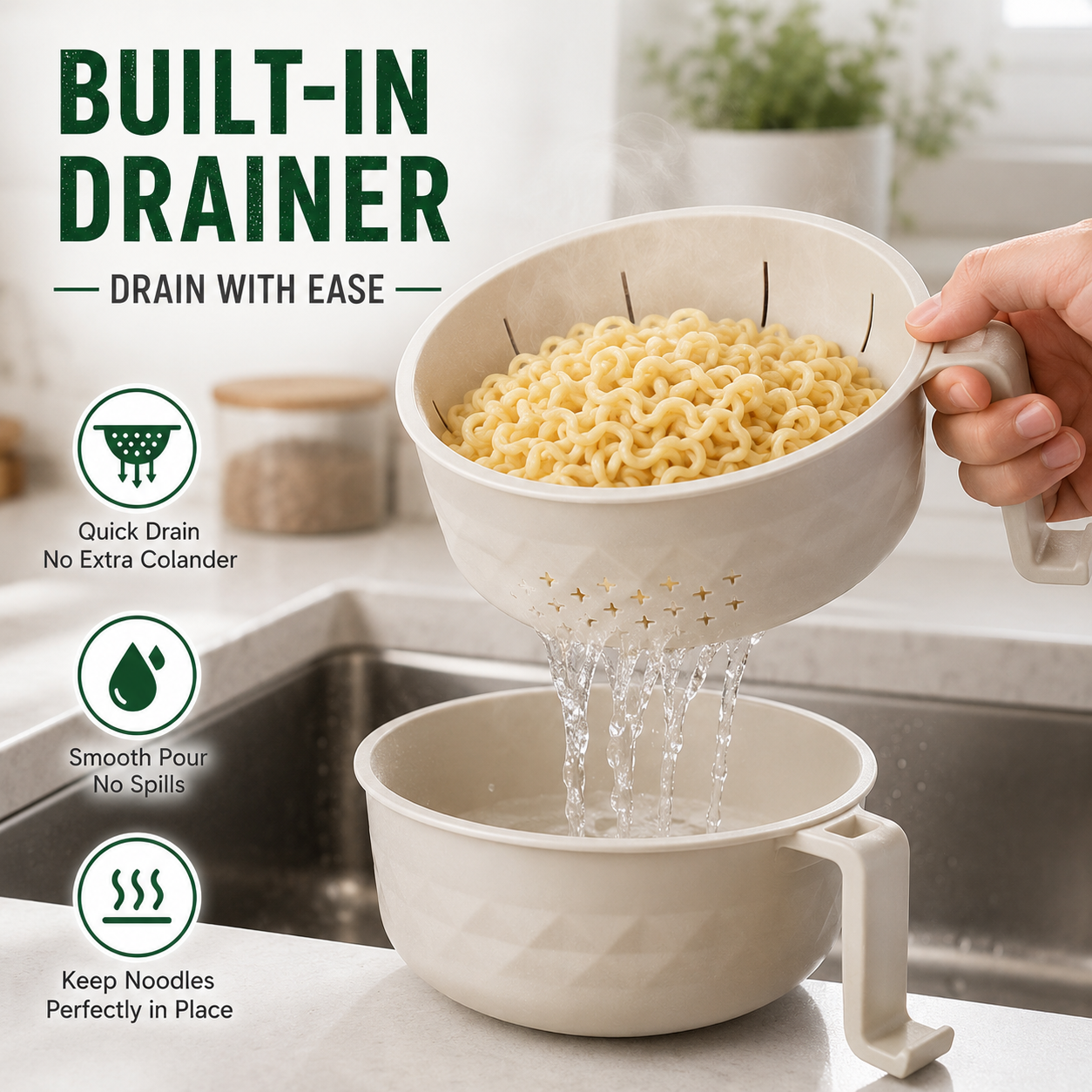 Less mess one bowl solution