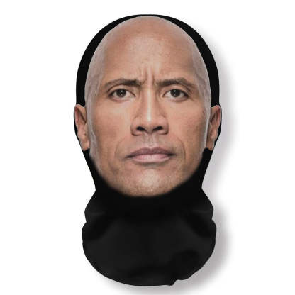 3D Mask Realistic Mask Role Playing Prop Fun Black Mesh Headset Halloween Funny