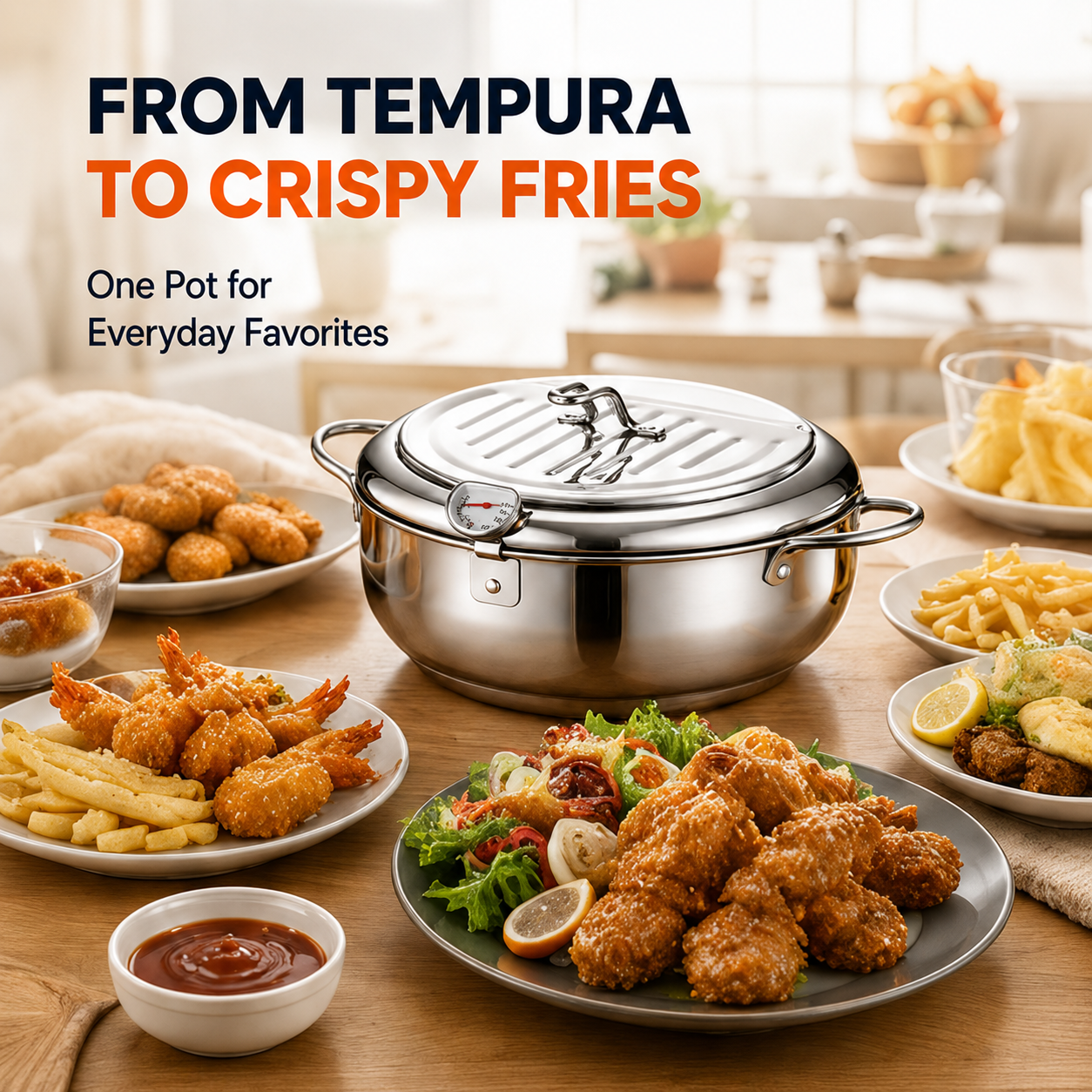 Temperature control for frying