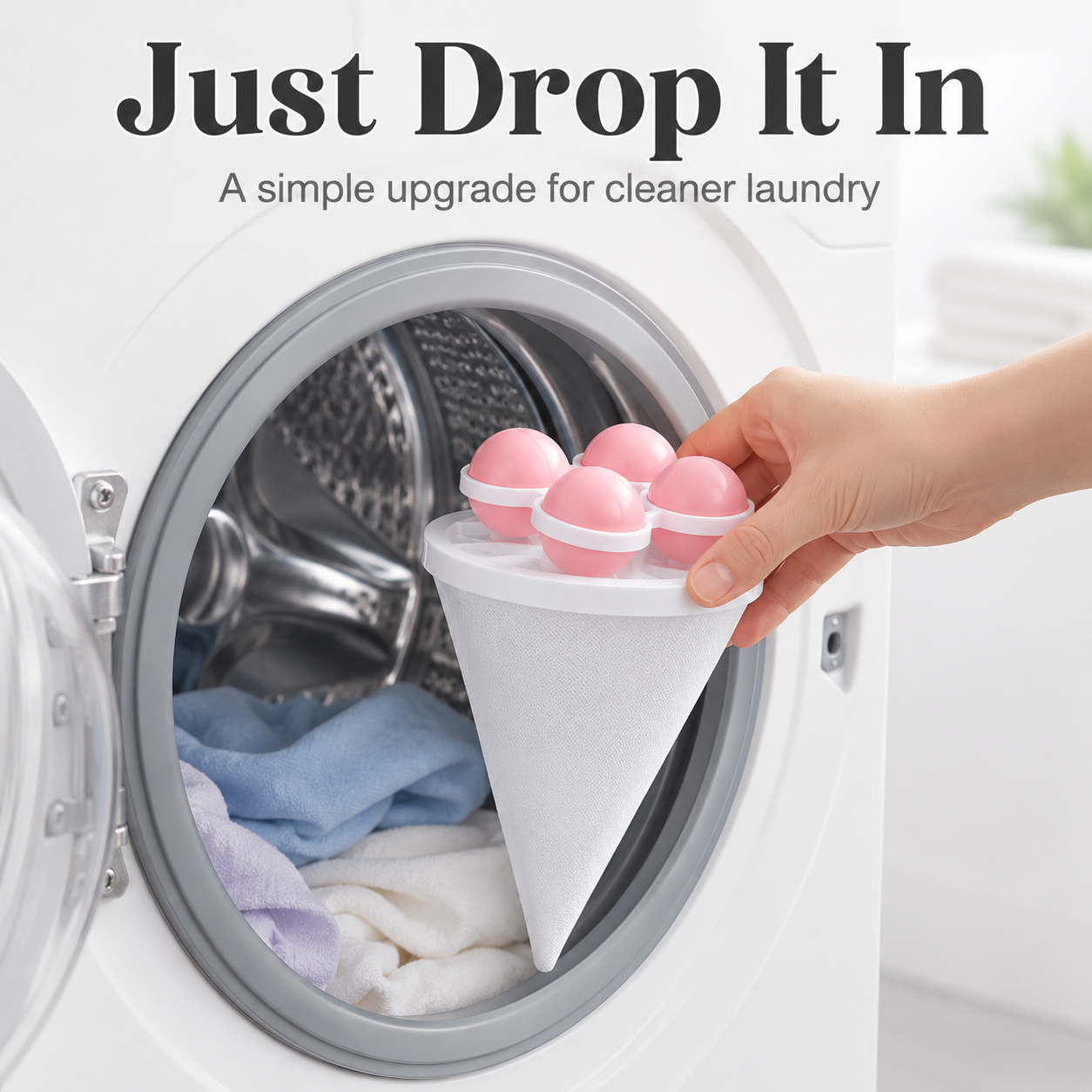 Great for pet owners laundry hair catcher