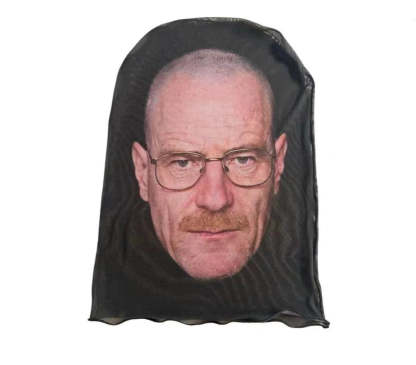 3D Mask Realistic Mask Role Playing Prop Fun Black Mesh Headset Halloween Funny