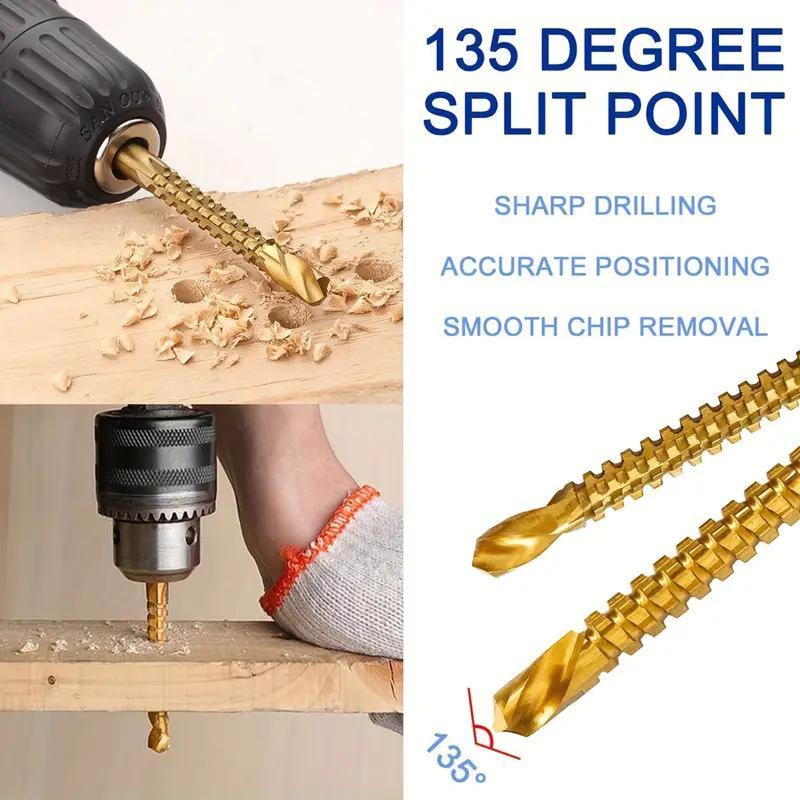 HSS drill bits with sharp serrated cutting edge overview