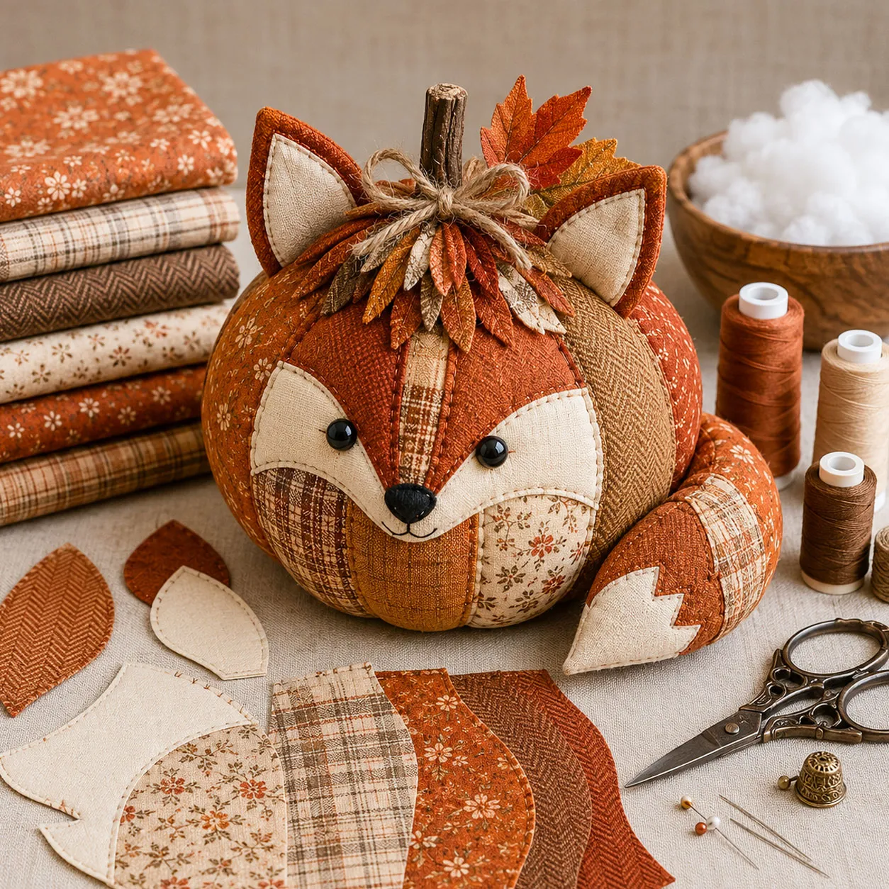 Finished animal pumpkin decor for mantel shelf entryway table farmhouse fall display
