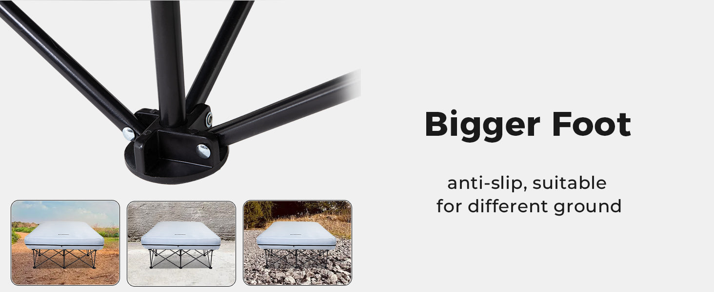 FUNDANGO Queen Air Mattress Camping Cot