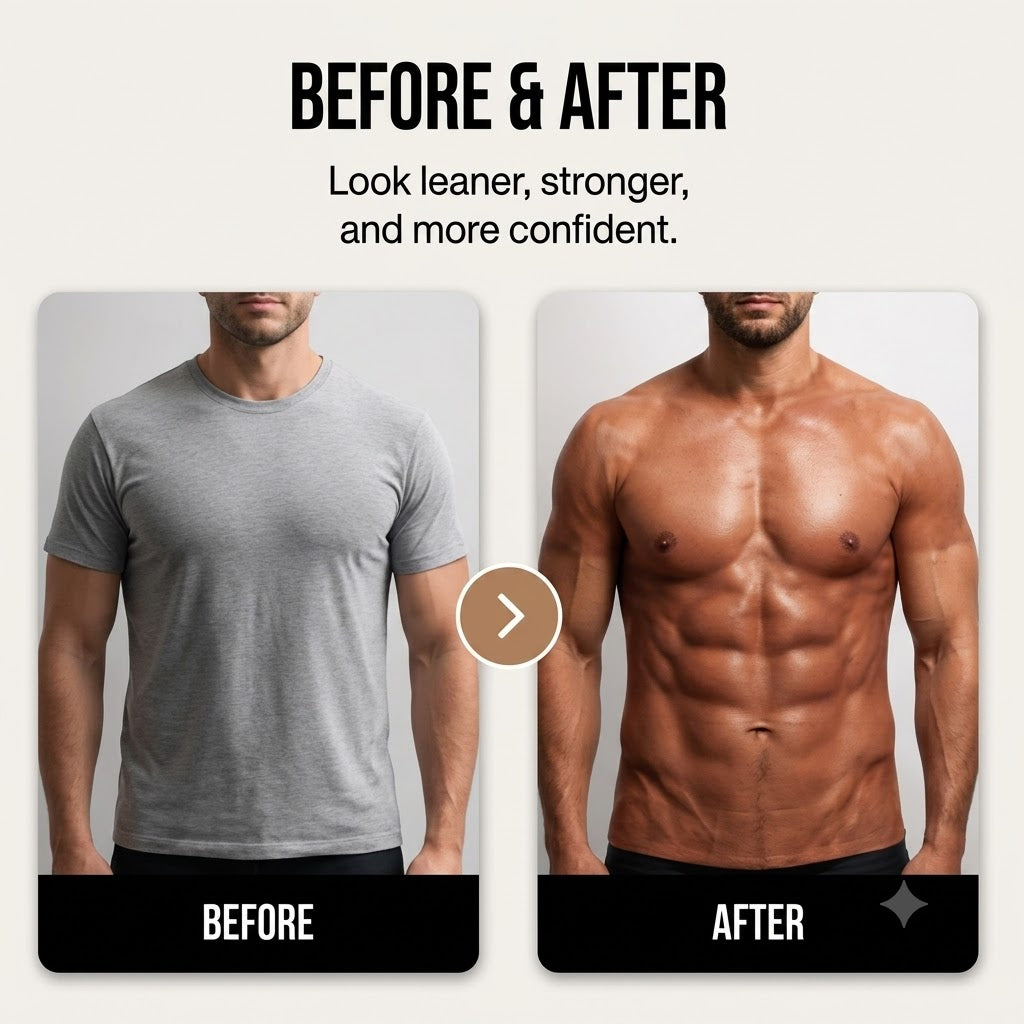 3D muscle print T-shirt collar stitching and print detail