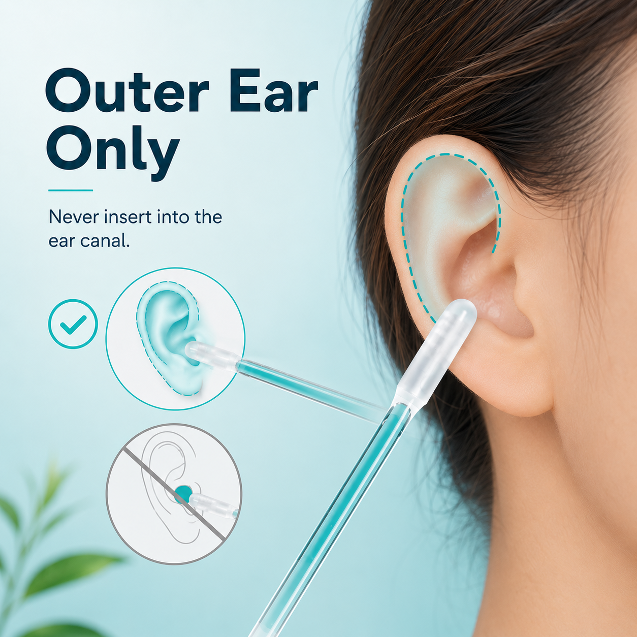 24 piece reusable outer ear cleaning sticks pack product overview