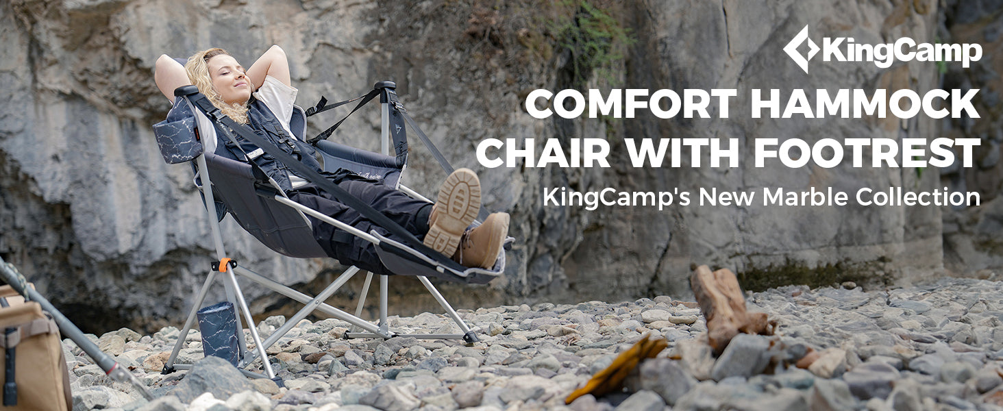 KingCamp ORCHID C20 Camping Hammock Chair with Footrest