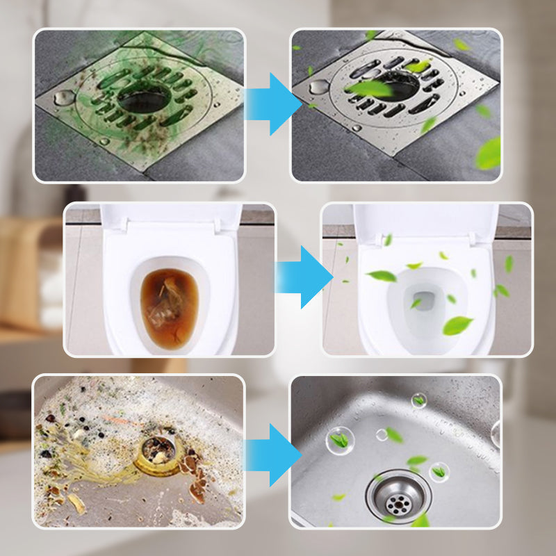 Pipe cleaning tablets for kitchen bathroom shower and laundry drains