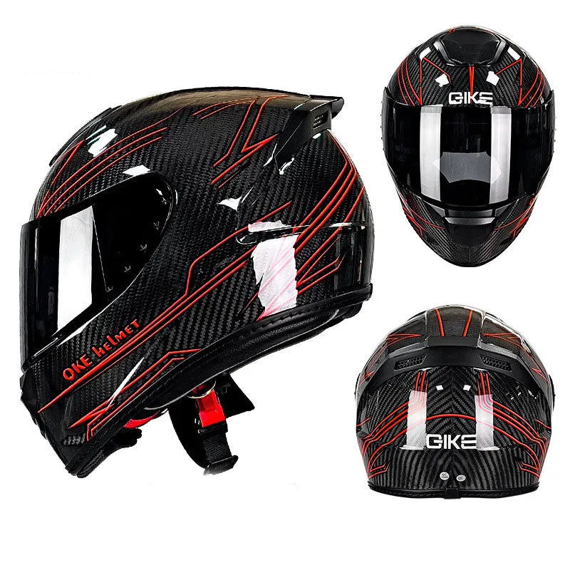 Ultra-Light Carbon Fiber Full-Face Helmet