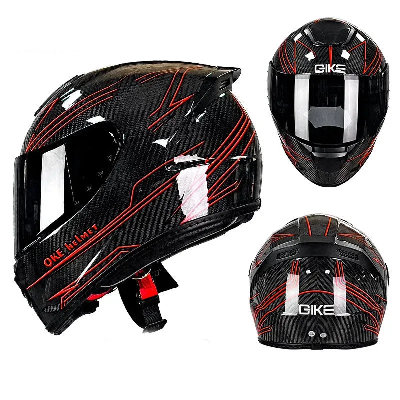 Ultra-Light Carbon Fiber Full-Face Helmet