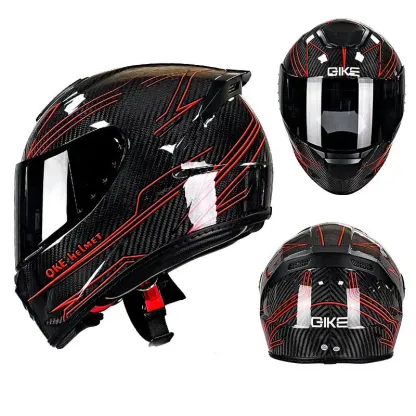 Ultra-Light Carbon Fiber Full-Face Helmet