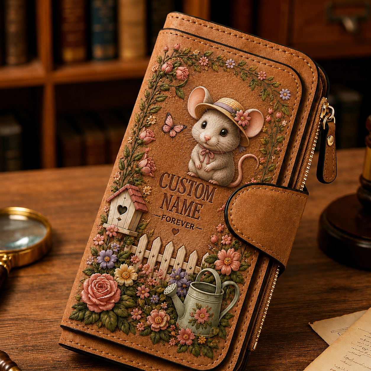 Cute Mouse personalized wallet
