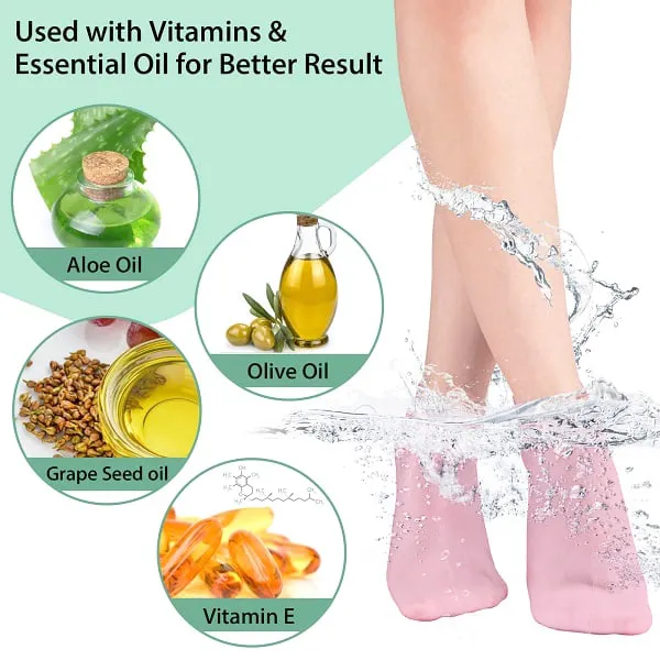 Moisturizing socks for rough heels
