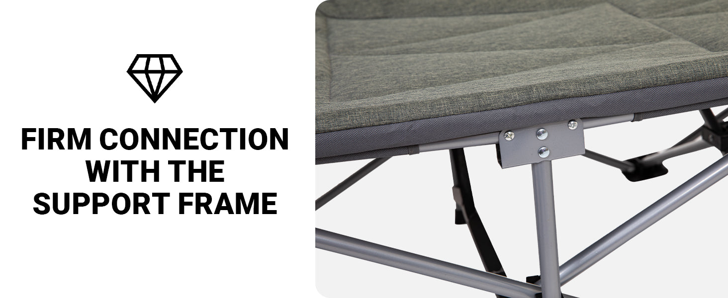 FUNDANGO Folding Camping Cot OAK COT PRO