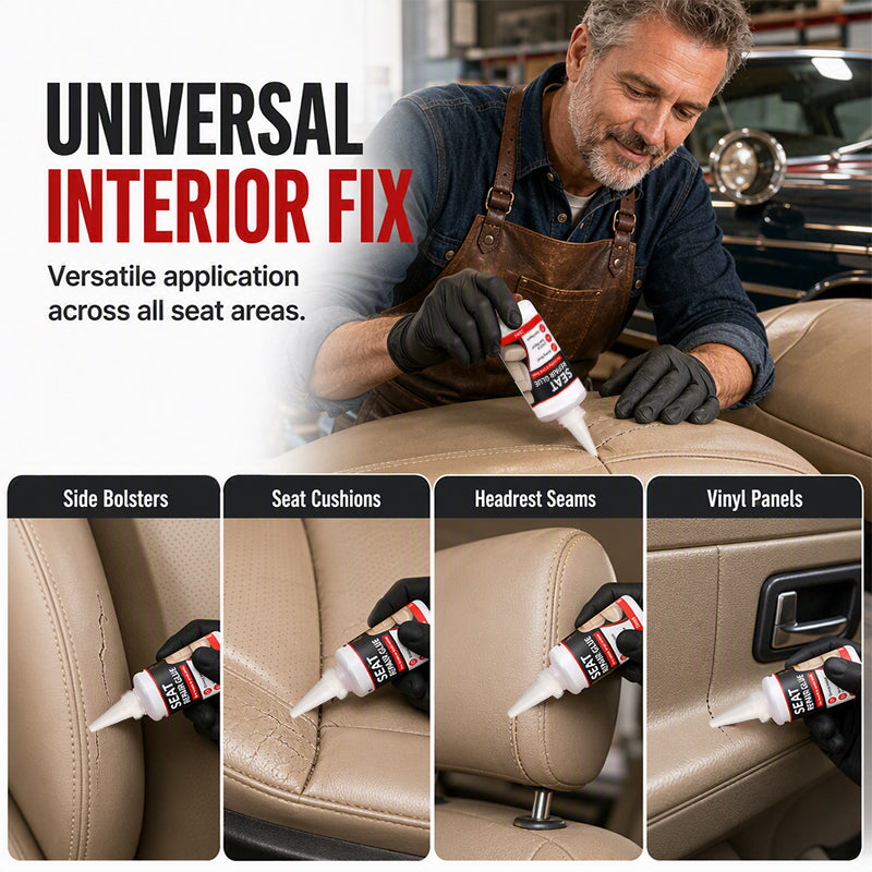 Universal interior repair glue for leather vinyl seats and door panels