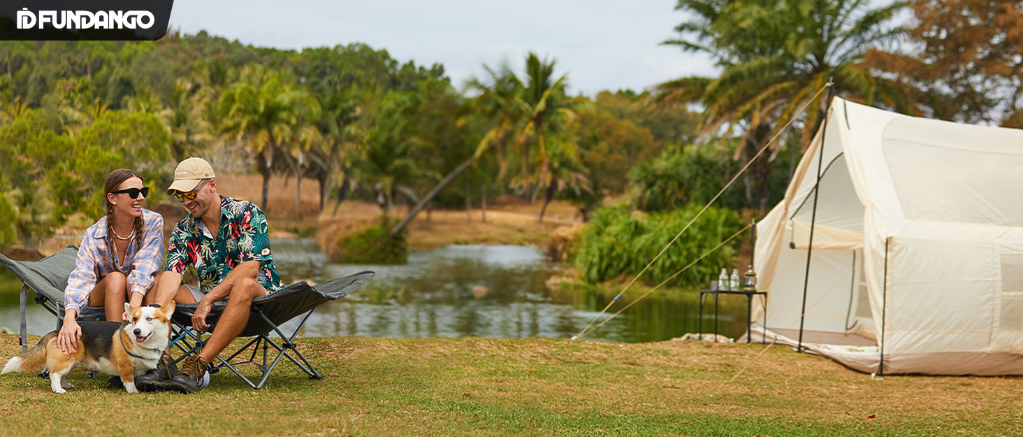 FUNDANGO Folding Camping Cot OAK COT PRO