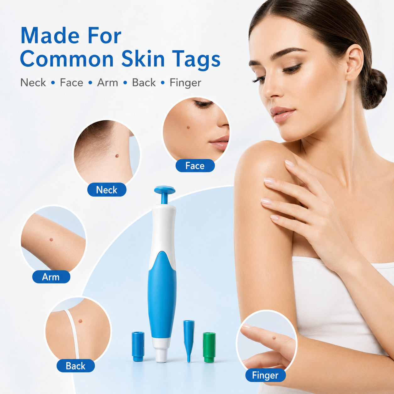 Body application areas including neck, shoulder, underarm and back