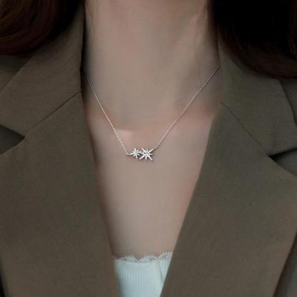 2026 Twin Moon Star Necklace