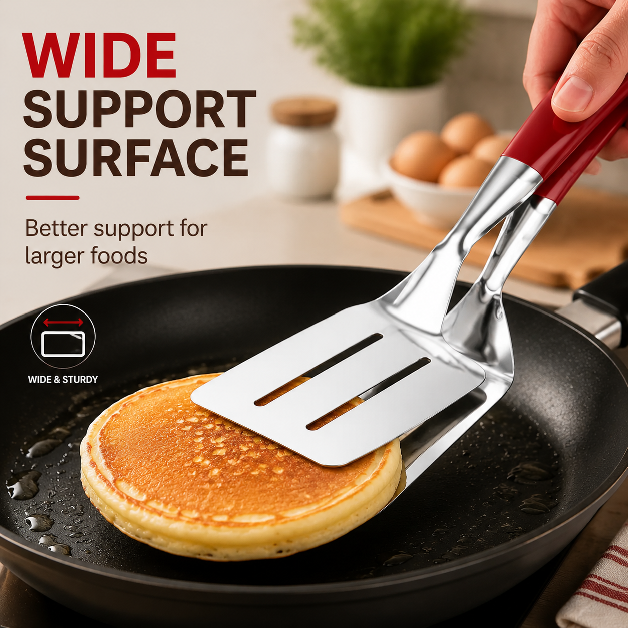 Using spatula clip on outdoor grill for burgers