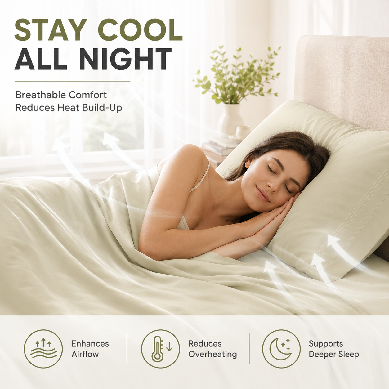 Deep pocket mattress fit display
