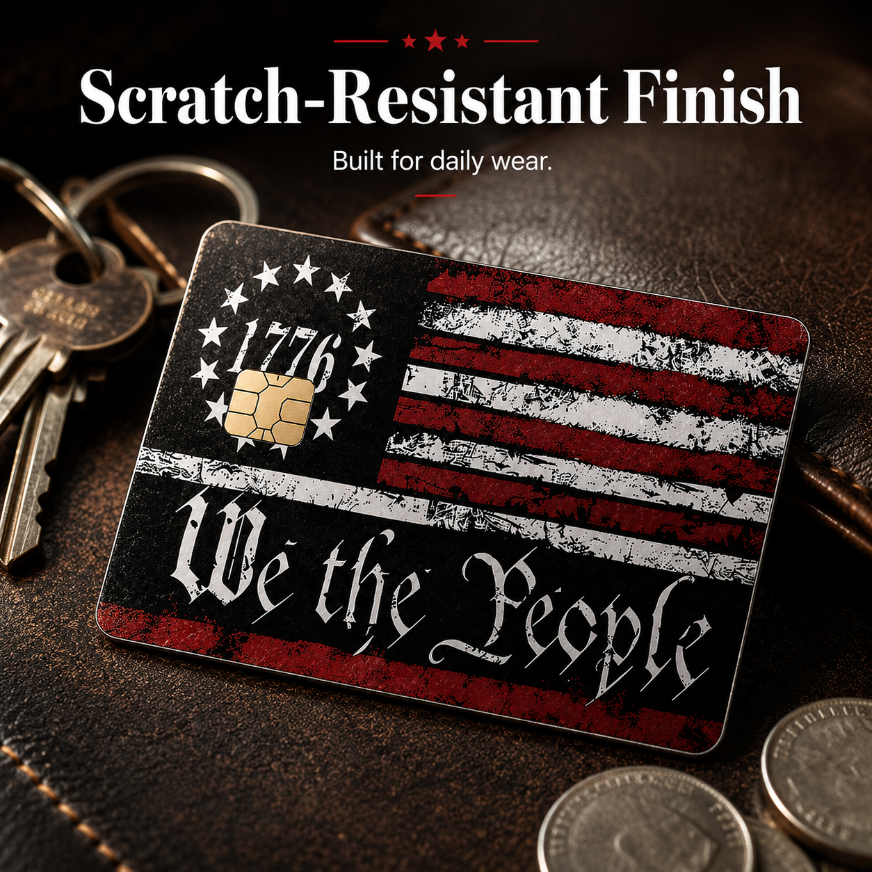 How to apply patriotic card skin