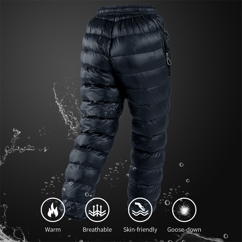 DW-90 White Goose Down Pants with Pockets