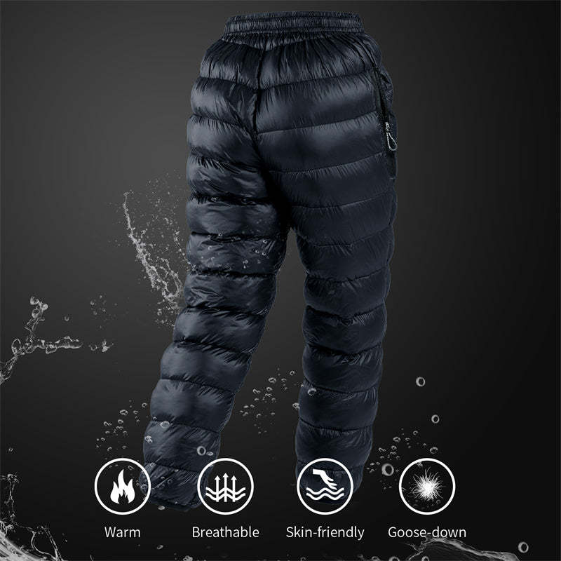 DW-90 White Goose Down Pants with Pockets