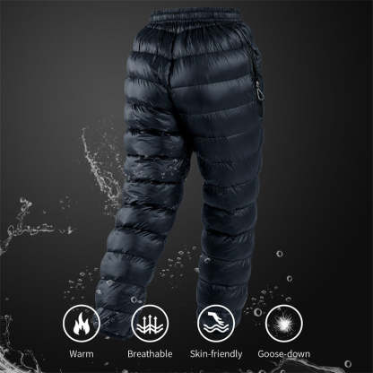 DW-90 White Goose Down Pants with Pockets