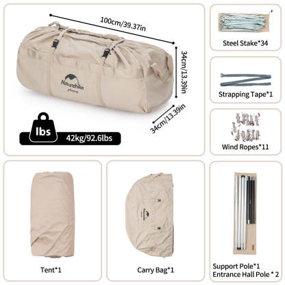 Brighten 20 6 Person Glamping Tent