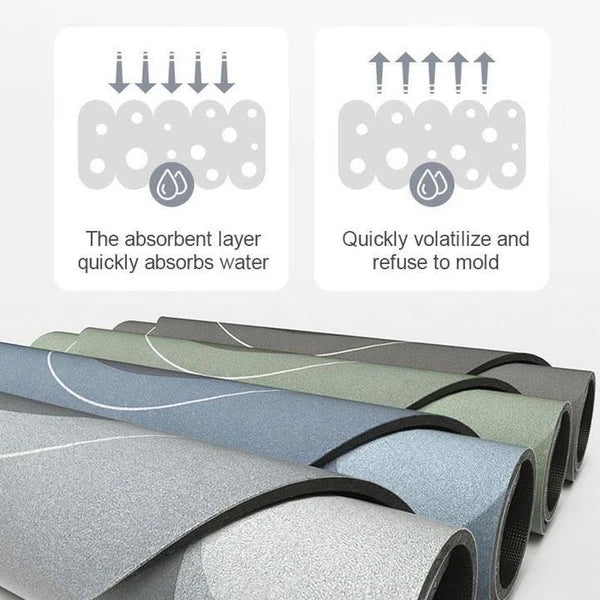 Super Absorbent Floor Mat for Home, Bathroom Soft Quick Drying Mat