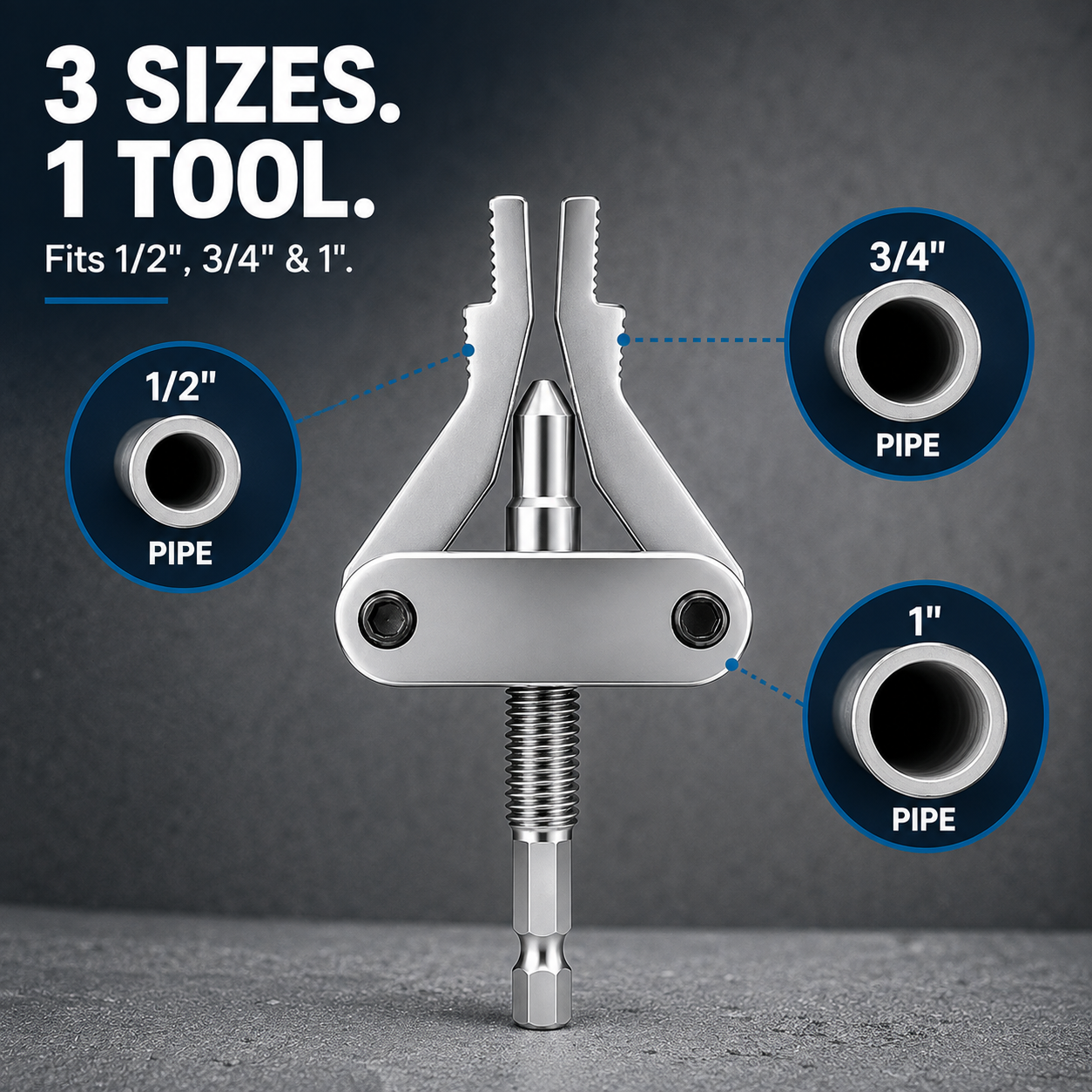 Four step removal guide attach to drill insert head reverse rotation and extract