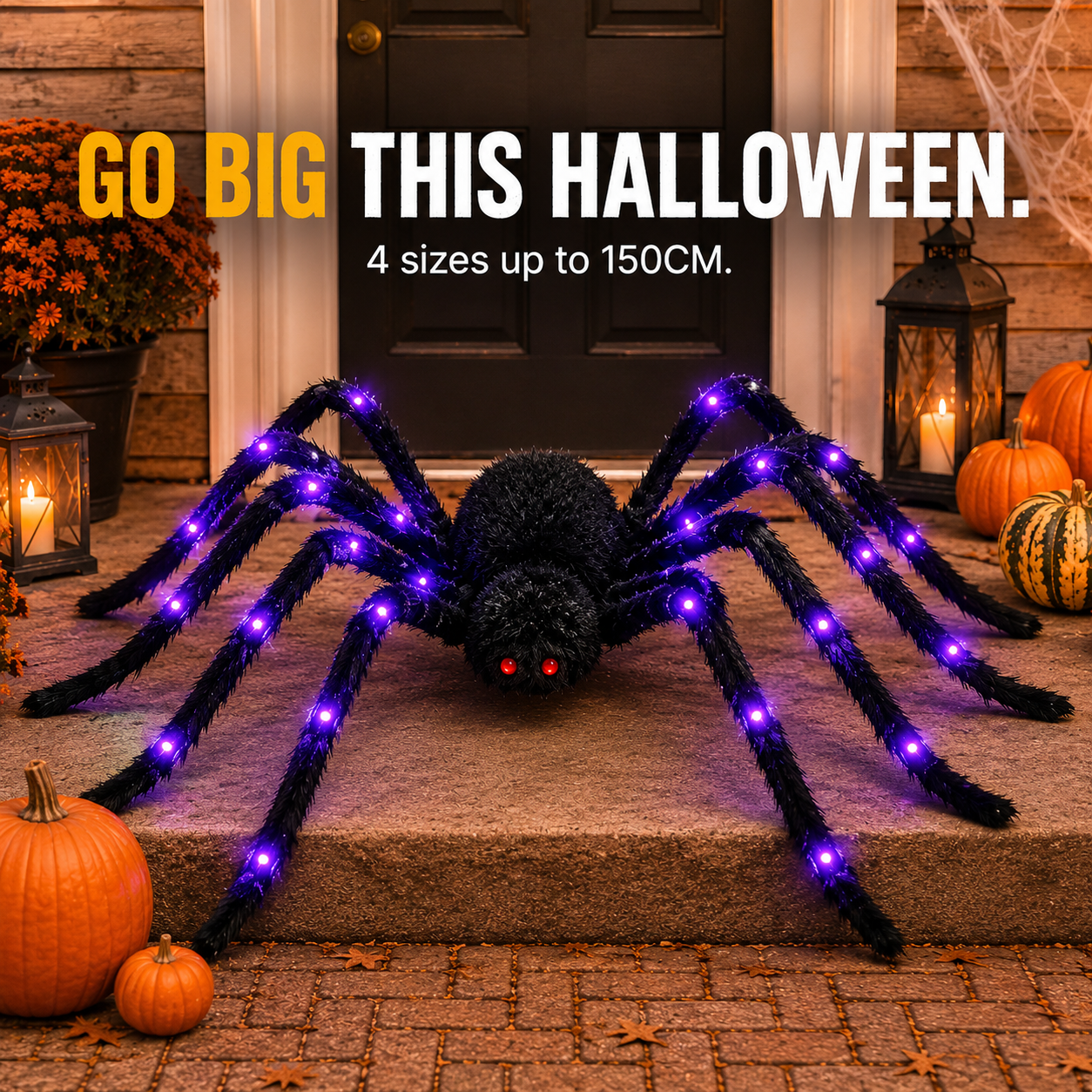 Giant spider battery pack and switch operation