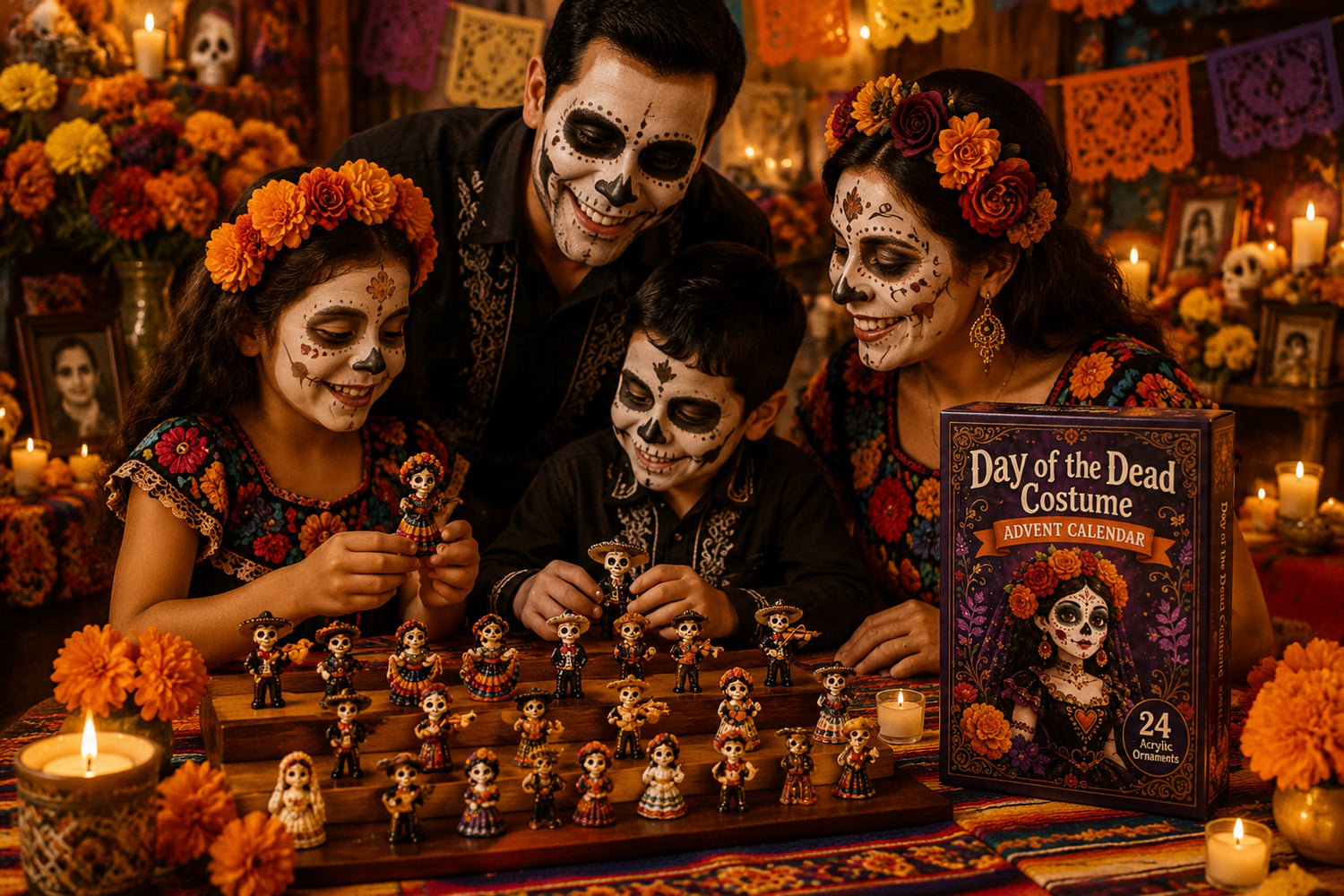 24 Day Skeleton Charm Countdown Calendar