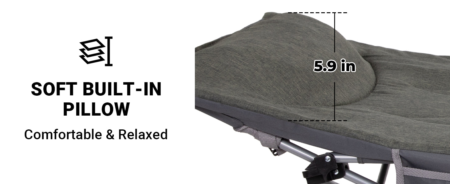 FUNDANGO Folding Camping Cot OAK COT PRO