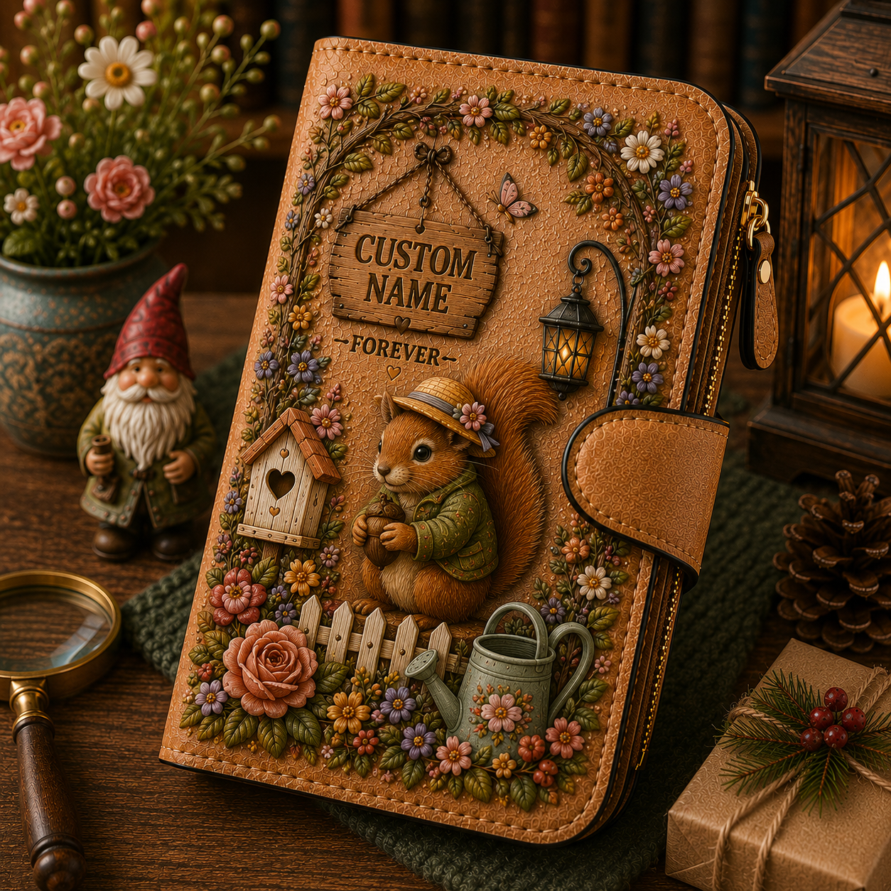 Squirrel personalized wallet