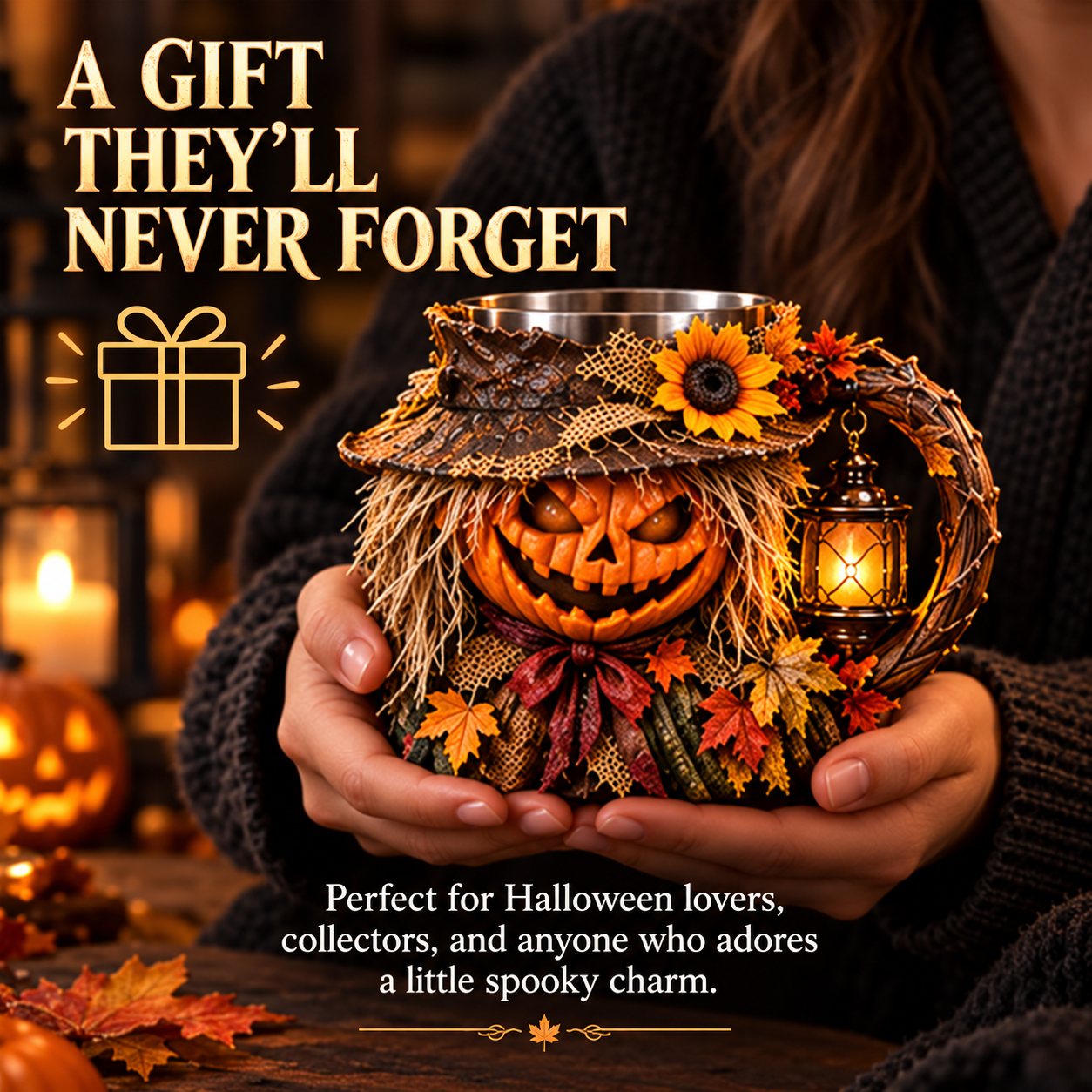 Harvest Scarecrow Halloween gift mug