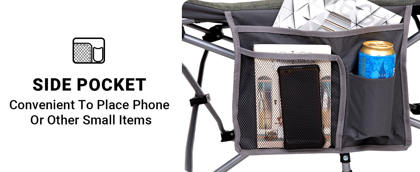 FUNDANGO Folding Camping Cot OAK COT PRO