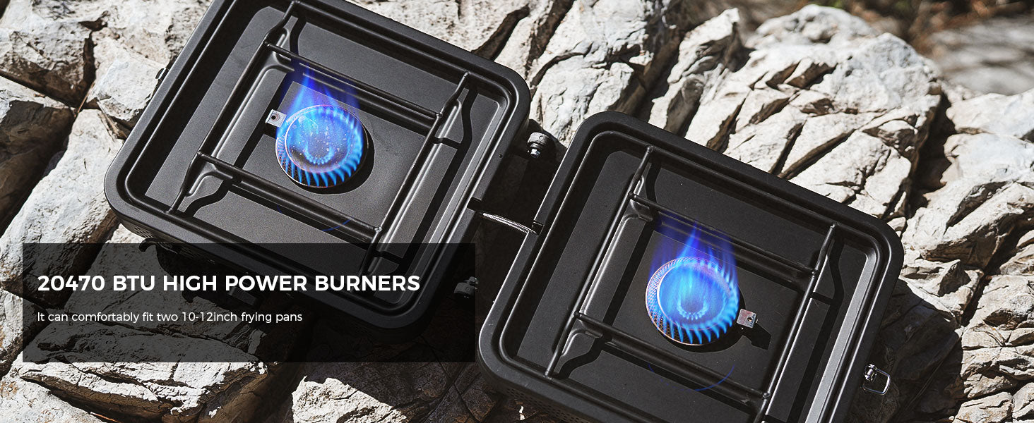 KingCamp Portable 2-Burner Camping Stove