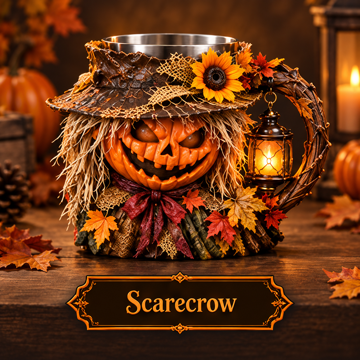 Harvest Scarecrow Halloween mug
