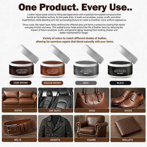 Leather and vinyl repair paste
