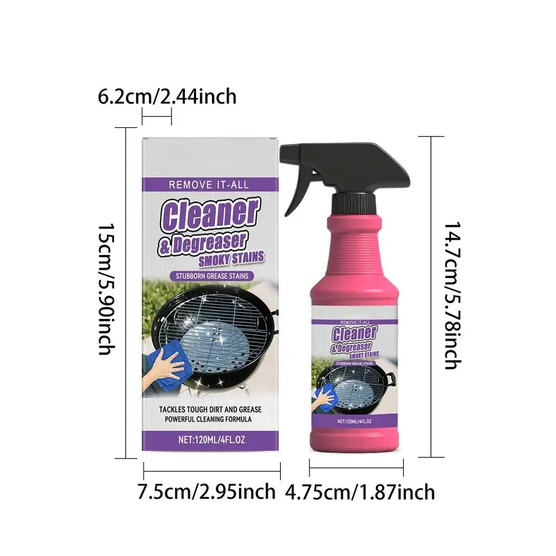 120ml BBQ grill cleaner spray bottle product image