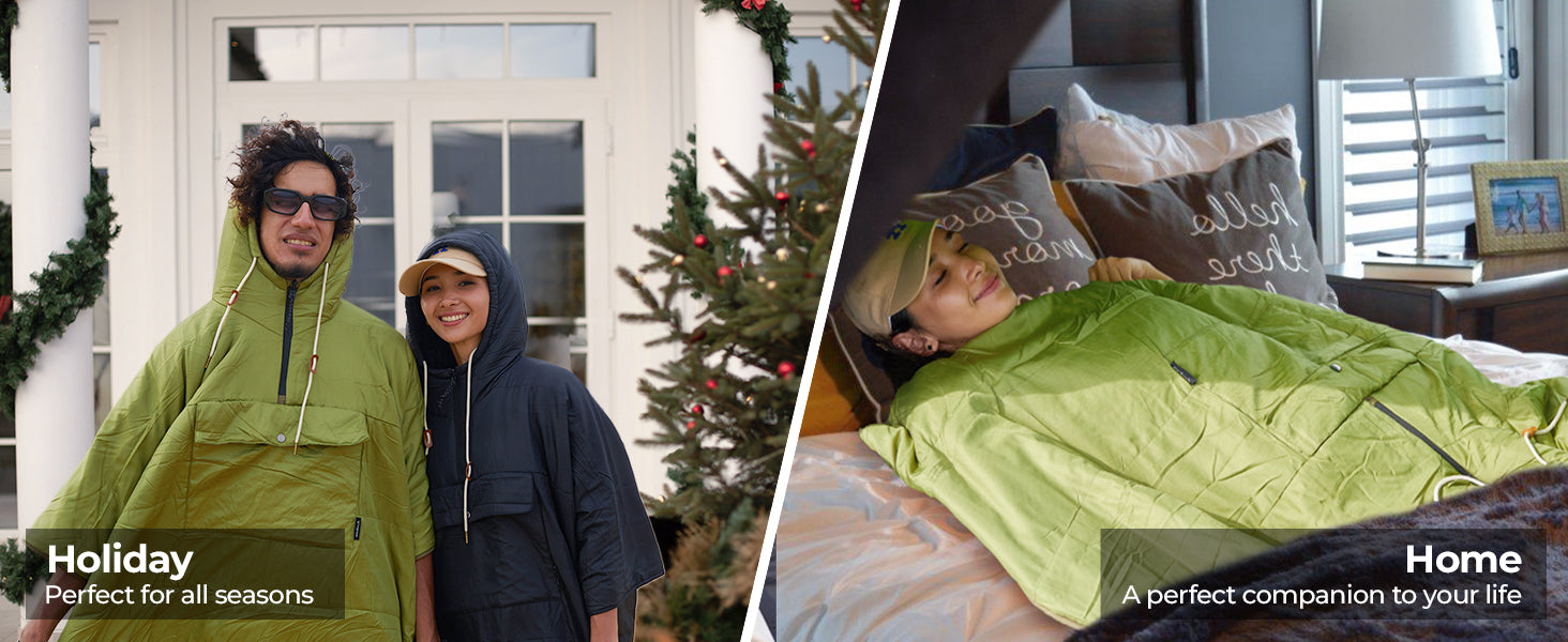 KingCamp Camping Wearable Blanket Poncho