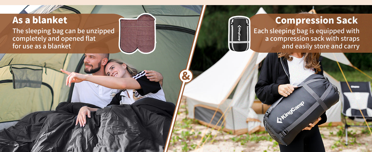 KingCamp FREESPACE HEATING 250 Heated Sleeping Bag