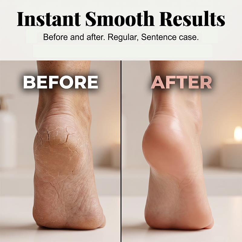 Electric callus remover helps smooth rough heel skin