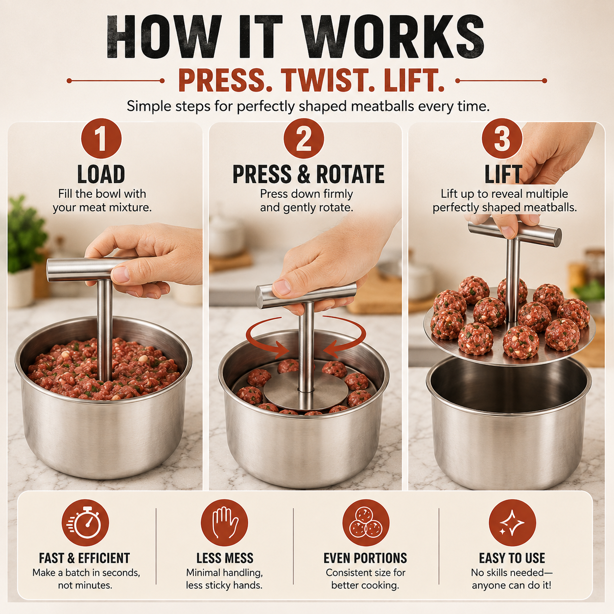 How To Use Meatball Maker