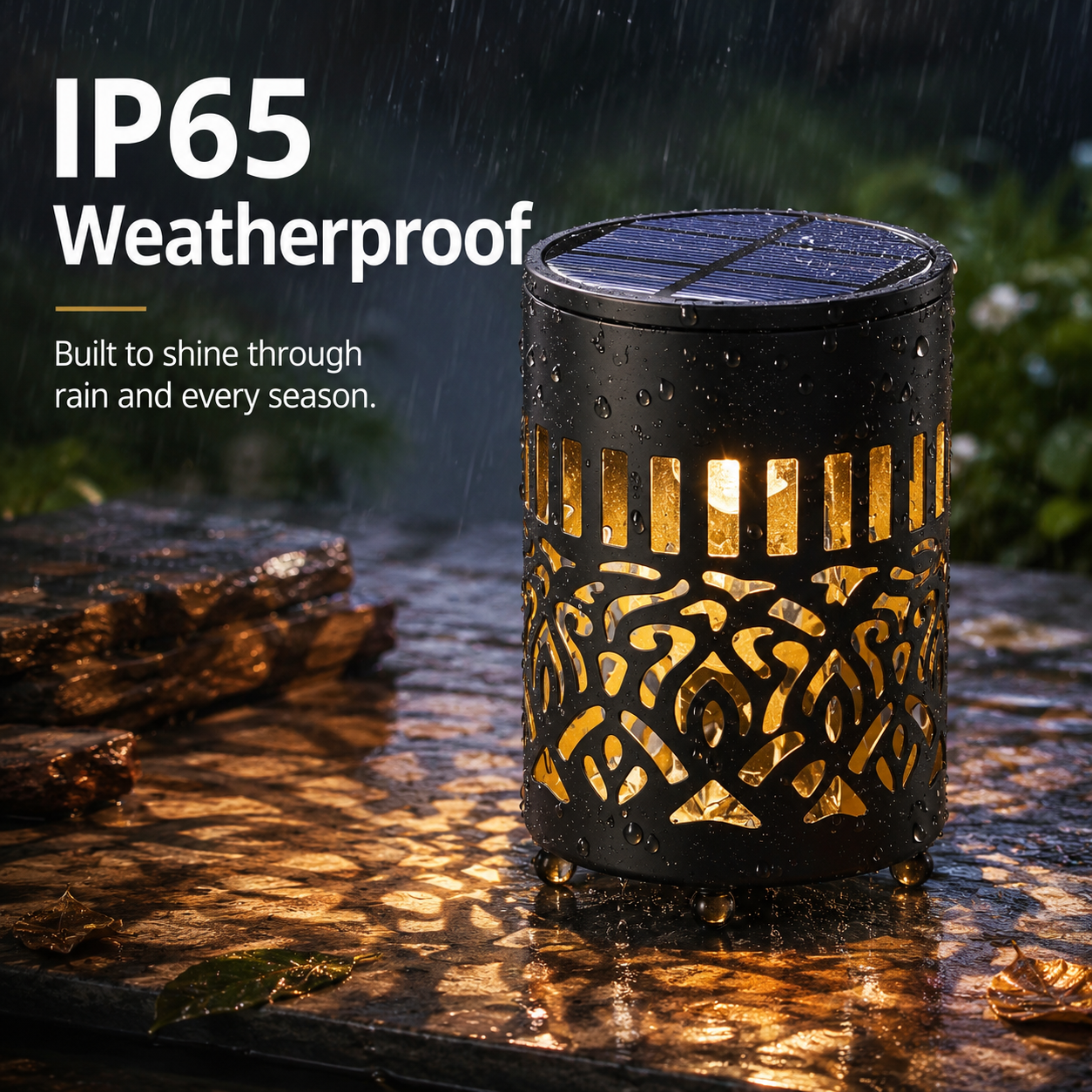 Decorative metal solar light
